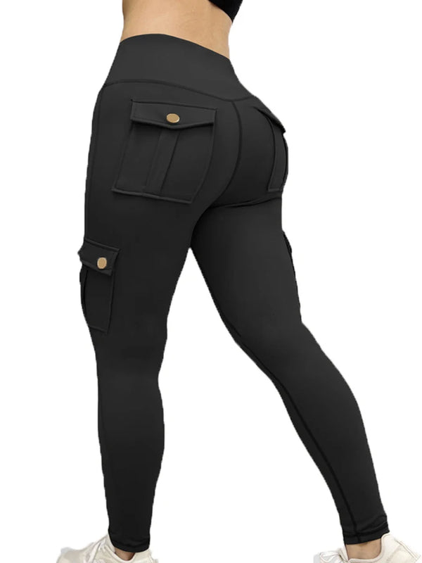 High Waist Pocket Gym Leggings - Skinny Fit